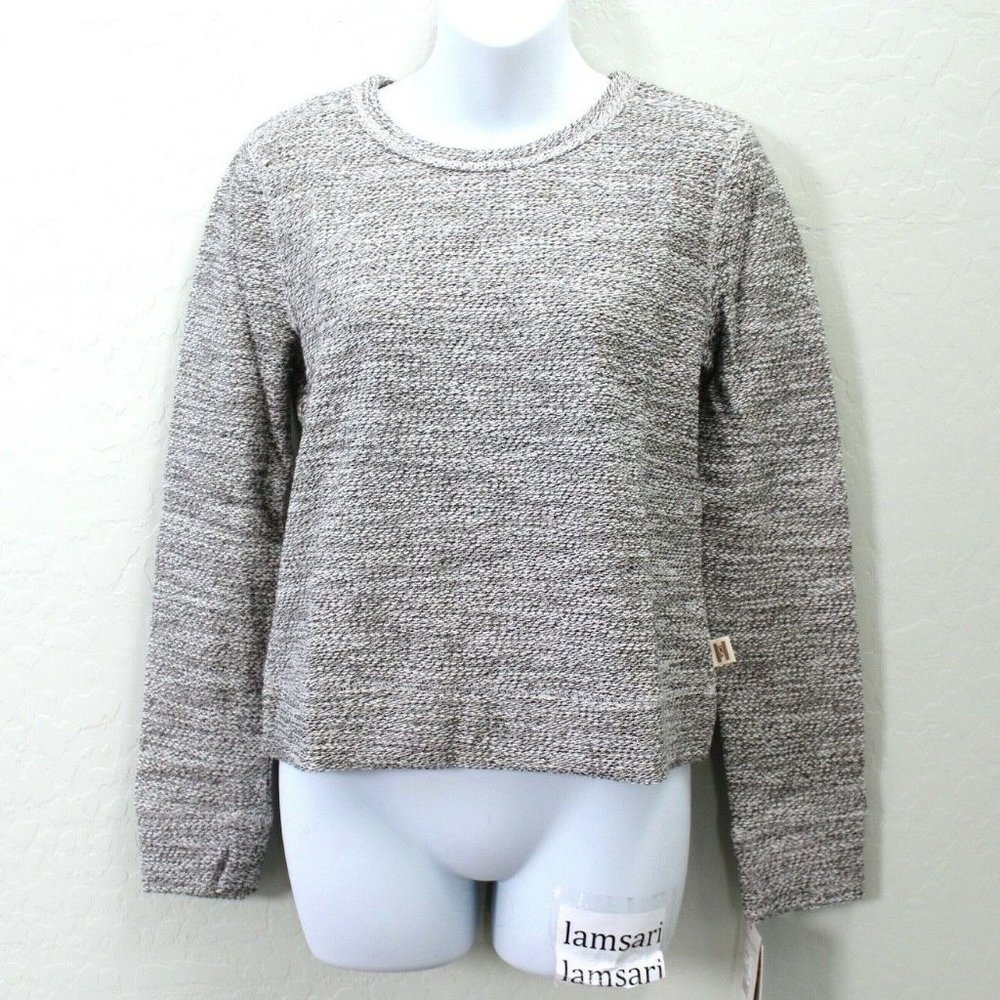 Toms x Target Gray Sparkle Marled French Terry Crewneck Sweatshirt Size L